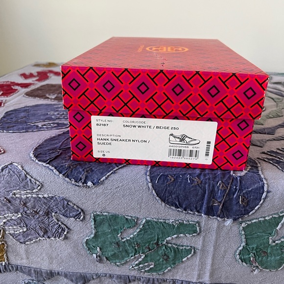 Tory Burch White and Gray Sneakers - Picture 7 of 7